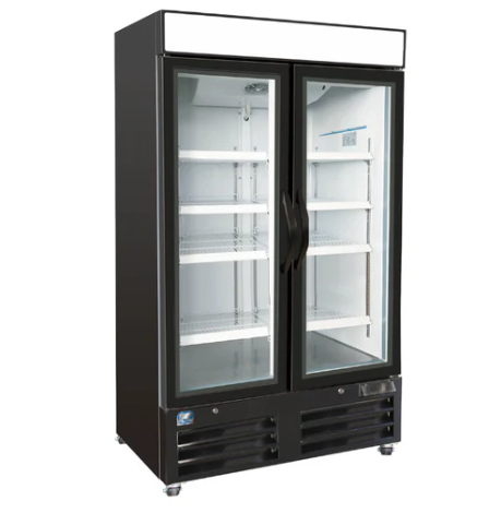 *54" Upright Glass 2 Swing Door Merchandiser Refrigerator Cold Zone 49 CuFt CZ-31R54-G2