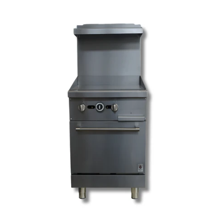 24" Wide 24" Griddle Stove Top LPG or NG Gas Range Oven Hot Zone HZ-R24-24MG