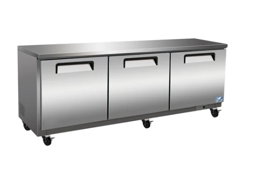 72" 3 Door Undercounter Freezer Cold Zone CZ-72UC-3DF
