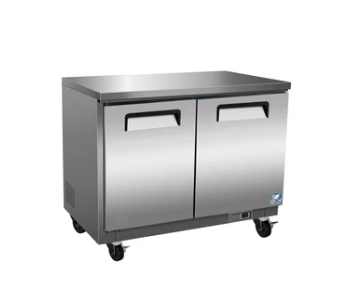 36" 2 Door Undercounter Cooler Cold Zone CZ-36UC-2DR