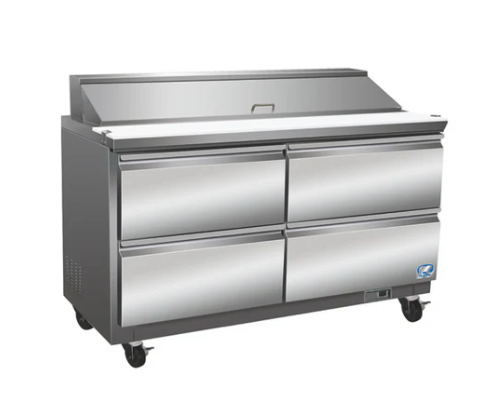 Cold Zone 48" 4 Drawer Sandwich/Salad Megatop Prep Table Cooler CZ-48STM-4D