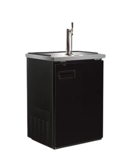 24" 1 Door Keg Cooler 1 Tap 7.2 CuFt Cold Zone CZ-BCBD1