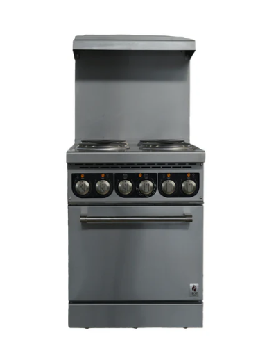 24" Wide Electric Range With 4 Hot Plates 208 or 240 Volt, 1 or 3 Phase, Hot Zone HZ-ER24