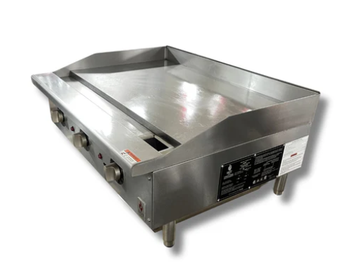 36" Countertop Thermostat Control Heavy Duty Gas Griddle With Safety Valve NG or LP, Hot Zone HZ-G36-TH