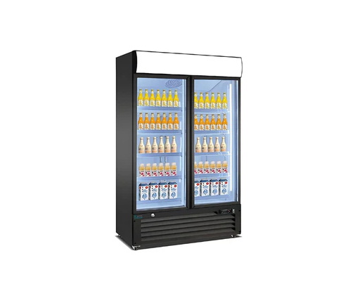 45″ Upright Glass 2 Sliding Door Merchandiser Refrigerator Lumin Cool LC-45R-G2