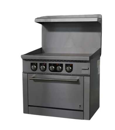 36" Wide Electric Range Griddle 208 or 240 Volt, 1 or 3 Phase, Hot Zone HZ-ER36-36G