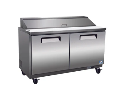 36" 2 Door Sandwich/Salad Prep Table Cooler Cold Zone CZ-36ST-2D