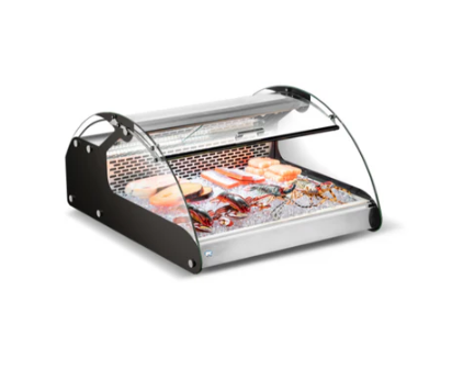 28" Countertop Curved Glass Refrigerated Display Case Cooler Cold Zone With 90L Capacity CZ-CW-118