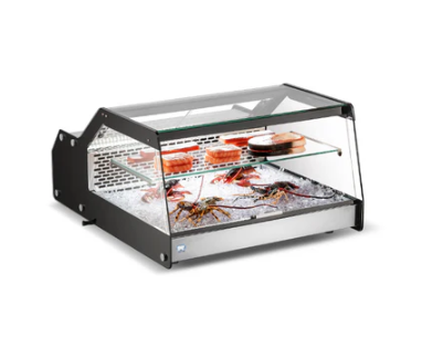 27" Countertop Square Glass Refrigerated Display Case Cooler Cold Zone With 112L Capacity CZ-CW-128