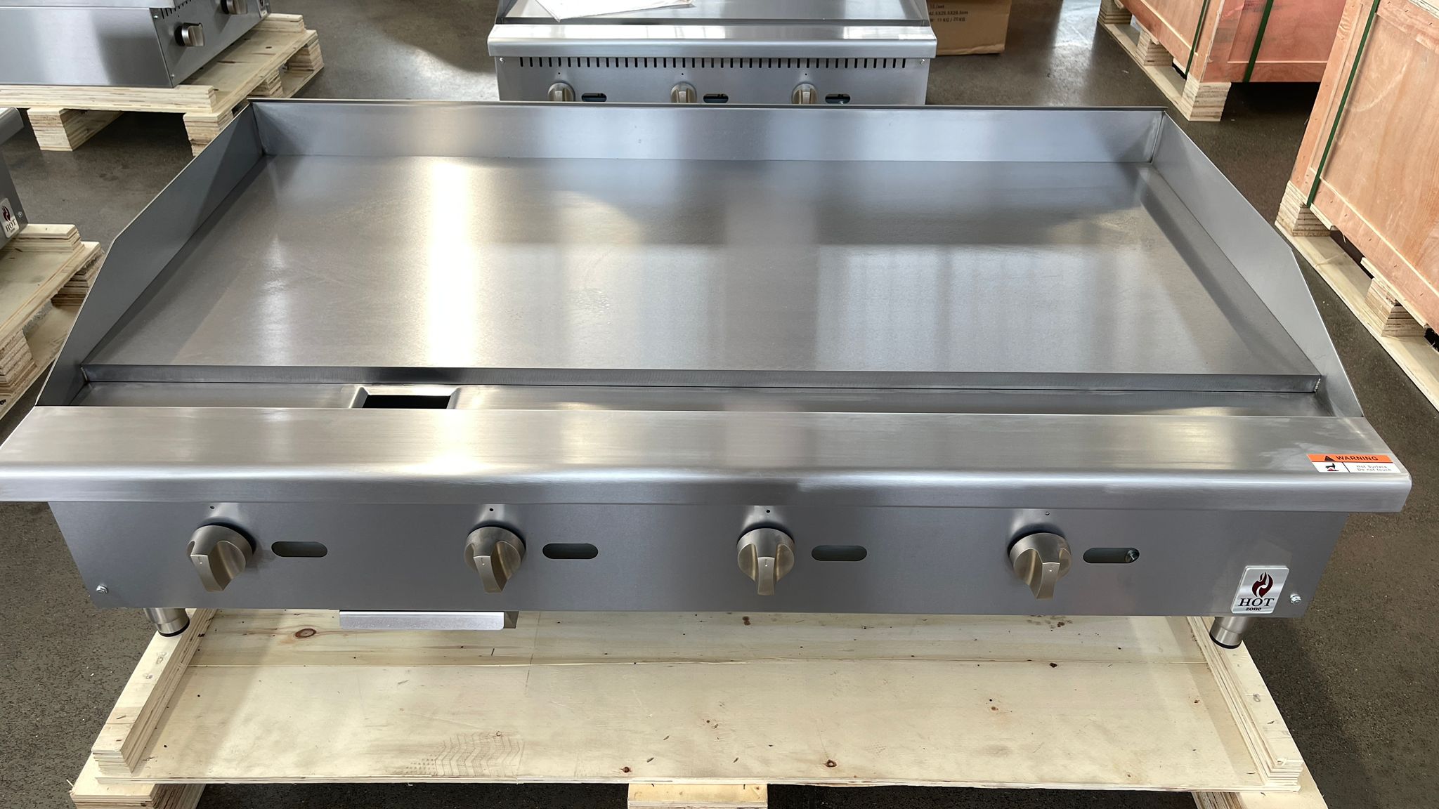 48" Countertop Manual Gas Griddle NG or LP, Hot Zone HZ-G48-M