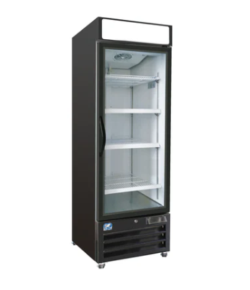 29" Glass 1 Door Reach In Freezer 24 CuFt Cold Zone CZ-34F-G1