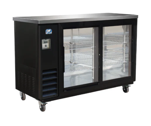 49" 2 Glass Door Back Bar Cooler Cold Zone CZ-BC49