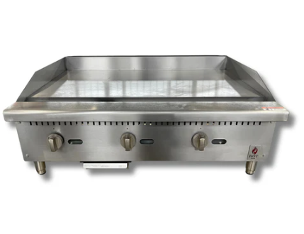 36" Countertop Manual Gas Griddle NG or LP, Hot Zone HZ-G36-M