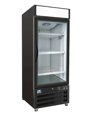 25" Glass 1 Door Reach In Refrigerator Cooler 12 CuFt Cold Zone CZ-26R61-G1