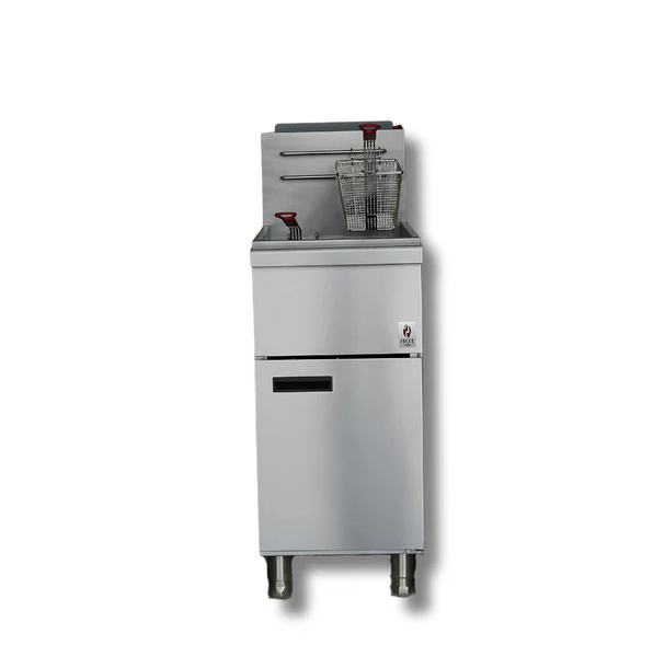 50 lbs. Capacity Gas Deep Fryer NG or LP 120,000 BTU Hot Zone HZ-F4