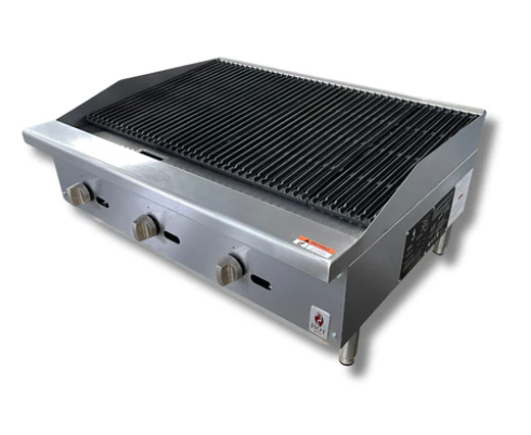 36" Countertop Gas Charbroiler NG or LP Hot Zone HZ-CB36-M