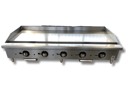 60" Countertop Thermostat Control Gas Griddle NG or LP, Hot Zone HZ-G60-TP