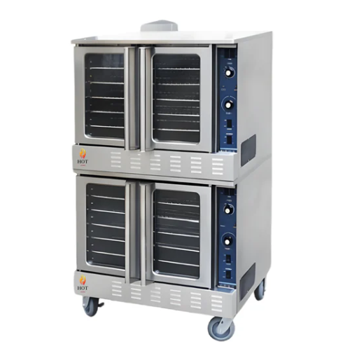 108,000 BTU Double Natural Gas Or Propane Convection Oven Hot Zone HZ-COG-2