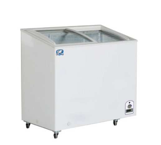 38" Chest Novelty Freezer Glass Sliding Lids 7.1 CuFt Cold Zone CZ-F7.1OCG