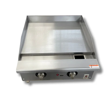 24" Countertop Thermostat Control Gas Griddle With Safety Valve NG or LP, Hot Zone HZ-G24-T