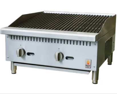 24" Countertop Gas Charbroiler NG or LP Hot Zone HZ-CB24-M