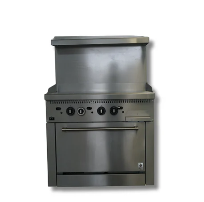 36" Wide Gas Range Thermostat Griddle, w/ Built in Convection Oven, LP or NG, Hot Zone HZ-CR36-36TG