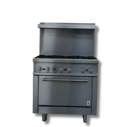 36" Wide 6 Burner Stove Top LPG or NG Gas Range Oven Hot Zone HZ-R36
