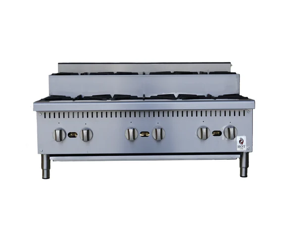 36" 6 Burner NG or LP Countertop Step Up Hot Plate Hot Zone 156,000 BTU HZ-HP36-S