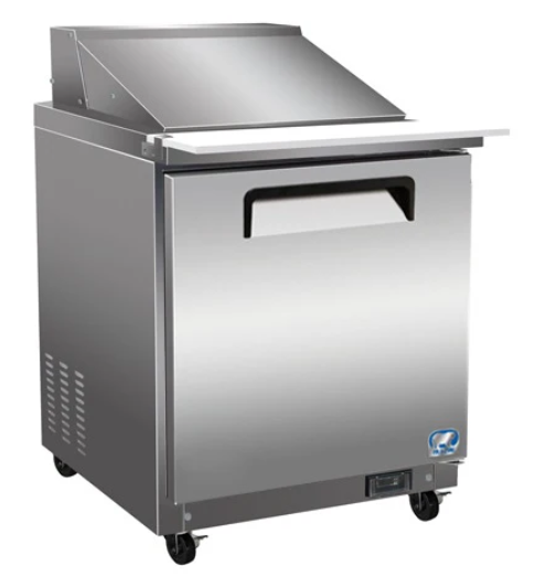 29" 1 Door Sandwich/Salad Mega Top Prep Table Cooler Cold Zone CZ-29STM-1D