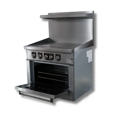 36" Wide Electric Range Griddle 208 or 240 Volt, 1 or 3 Phase, Hot Zone HZ-ER36-36G