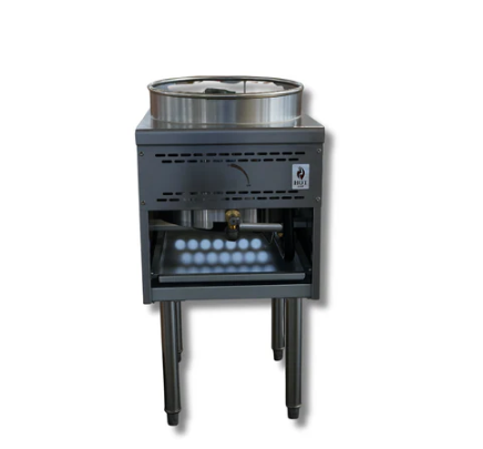 16" Ring Single Chamber Gas Wok Range 125,000 BTU - NG or LP, Hot Zone HZ-Wok16