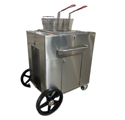 40 lbs. Capacity Gas Portable Outdoor Fryer NG or LP 93,000 BTU Hot Zone HZ-OF