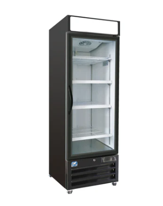 *29" Upright Glass 1 Swing Door Merchandiser Refrigerator Cold Zone CZ-34R-G1