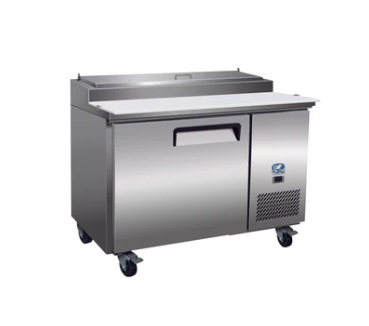 47" 1 Door Pizza Prep Table Cooler Cold Zone CZ-47PPT-1D