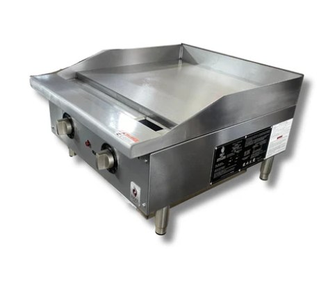 24" Countertop Thermostat Control Heavy Duty Gas Griddle With Safety Valve NG or LP, Hot Zone HZ-G24-TH