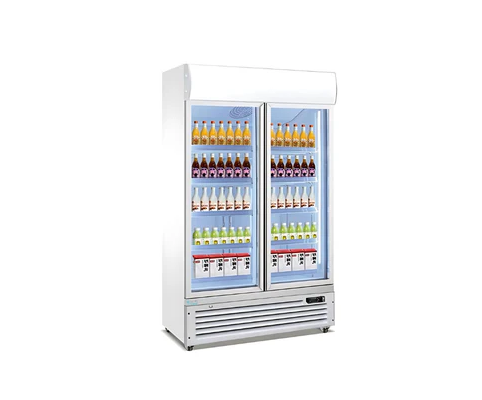 45″ Upright Glass 2 Sliding Door Merchandiser Refrigerator Lumin Cool LC-45R-G2