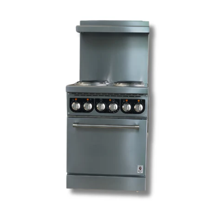 24" Wide Electric Range With 4 Hot Plates 208 or 240 Volt, 1 or 3 Phase, Hot Zone HZ-ER24