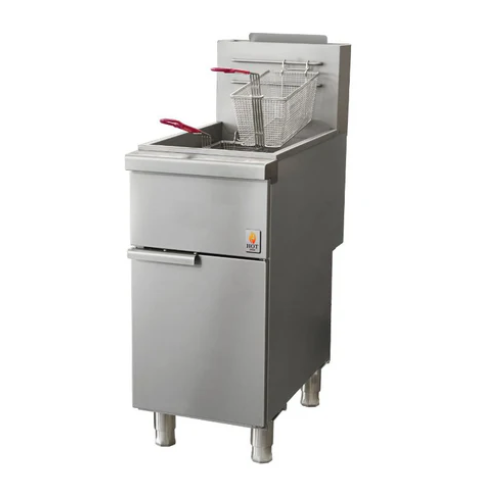 50 lbs. Capacity Gas Deep Fryer NG or LP 120,000 BTU with Double Tank Hot Zone HZ-F4D