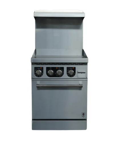 24" Wide Electric Range Griddle 208 or 240 Volt, 1 or 3 Phase, Hot Zone HZ-ER24-24G