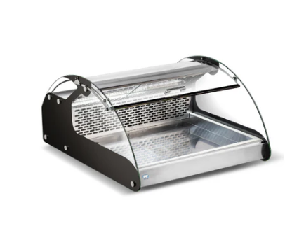 28" Countertop Curved Glass Refrigerated Display Case Cooler Cold Zone With 90L Capacity CZ-CW-118