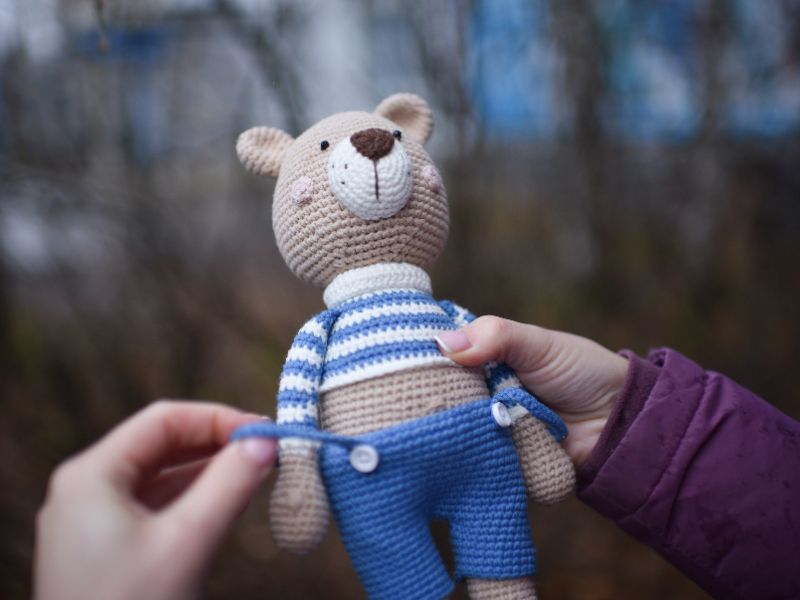 Oso Amigurumi Tejido a Mano – Muñeco Artesanal Grágurumi