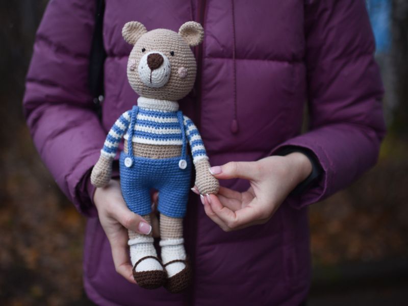 Oso Amigurumi Tejido a Mano – Muñeco Artesanal Grágurumi