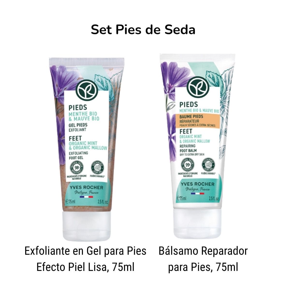 Kit Pies De Seda Exfoliante + Crema Hidratante