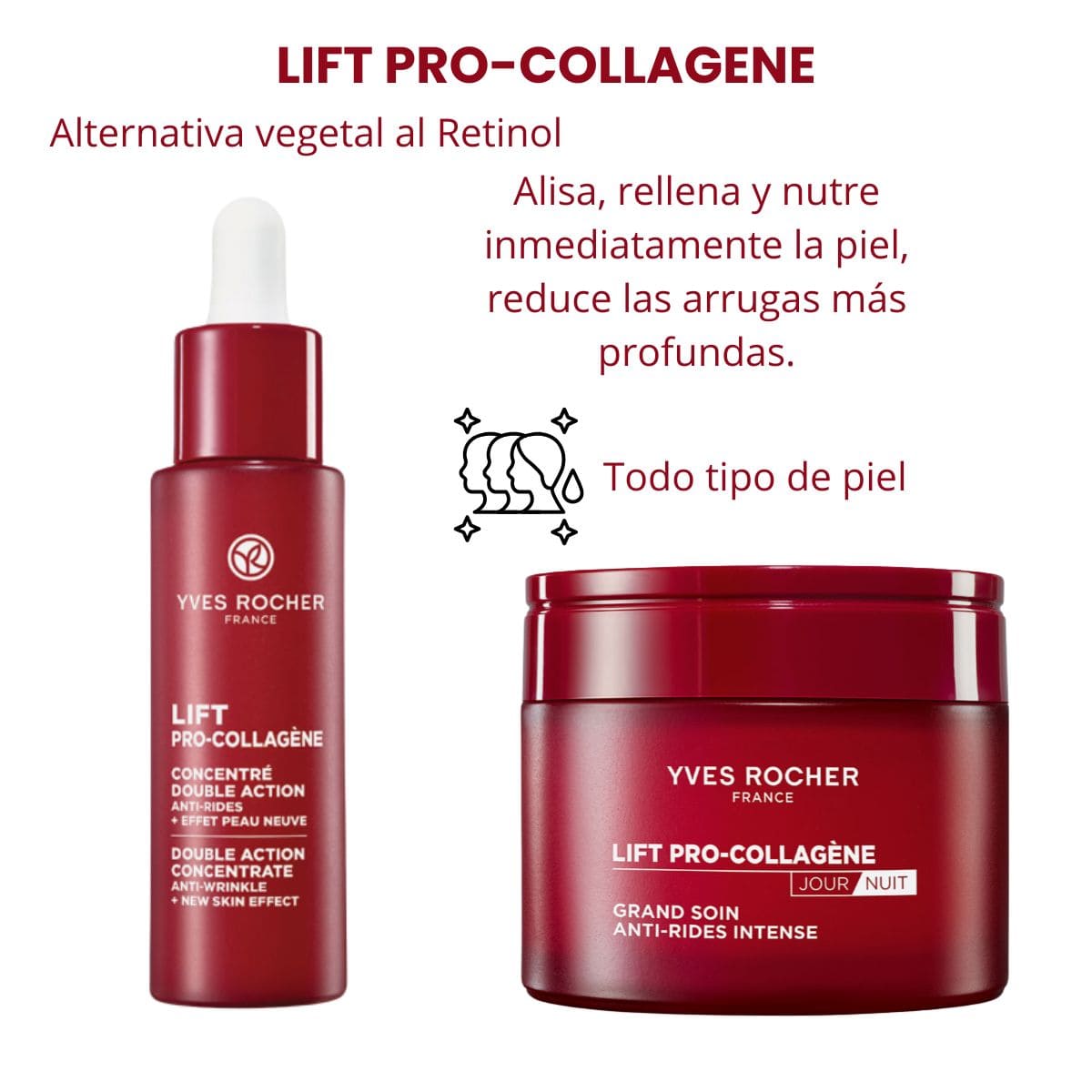 Kit Cuidado Facial Lift Pro-collagène Sérum + Crema Hidratante