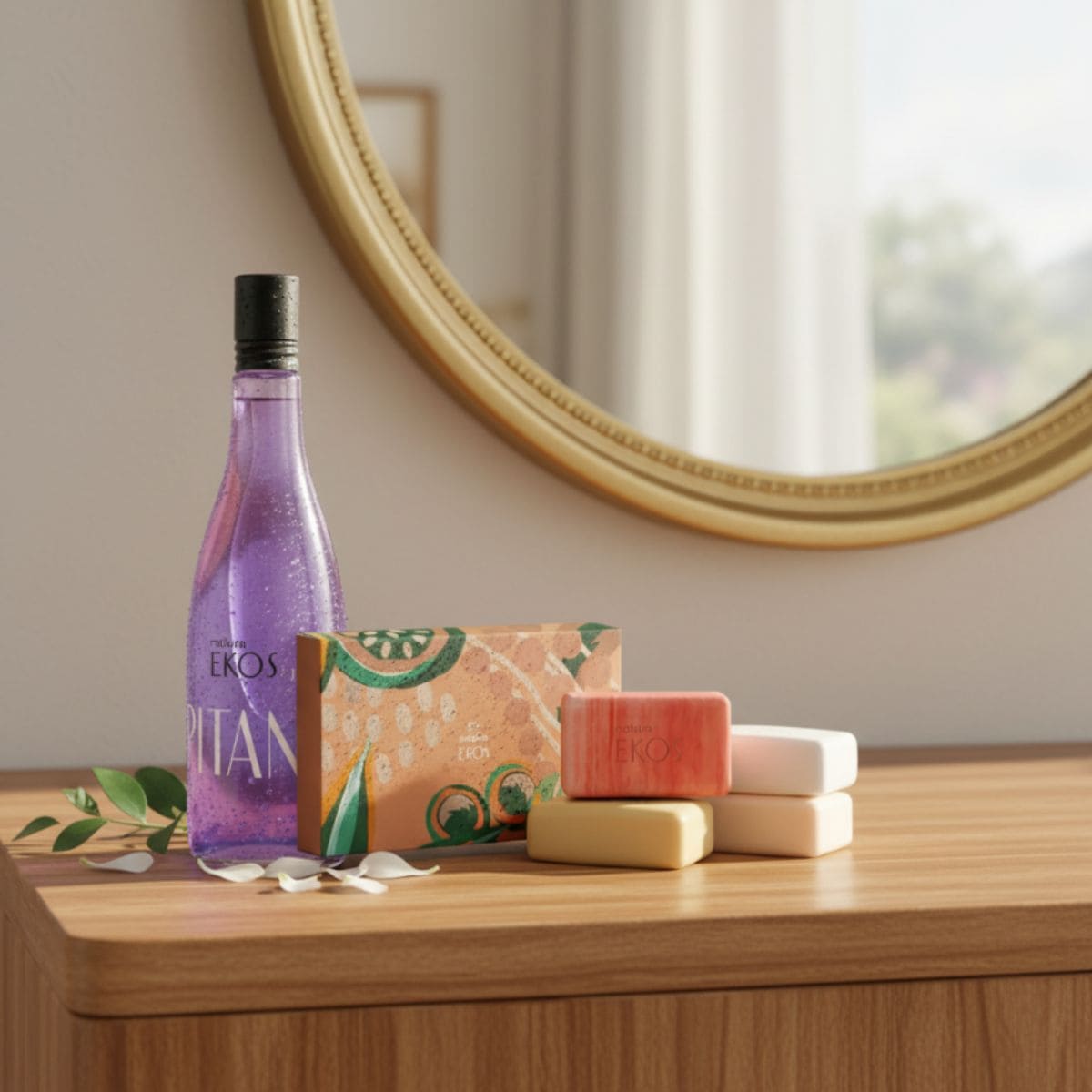 Kit Natura Ekos: Frescor de Pitanga Preta + Caja 4 jabones surtidos