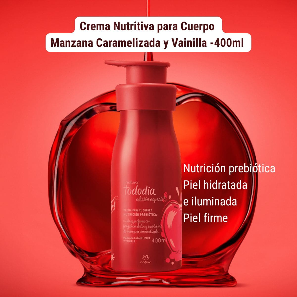 Kit Corporal Manzana Caramelizada y Vainilla: Crema + 5 jabones vegetales