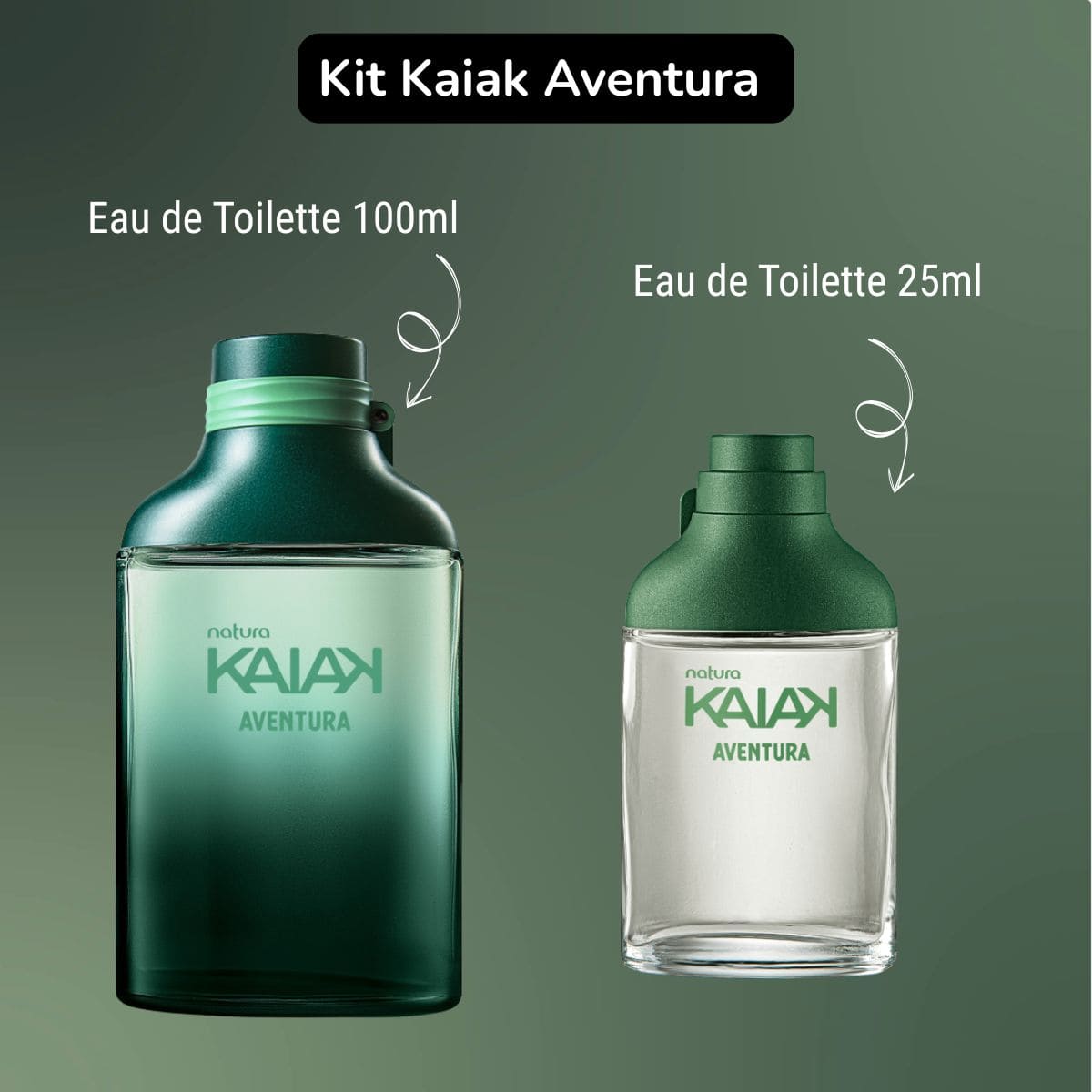 Kit Perfumes Kaiak Aventura Masculino 100ml + Mini 25ml