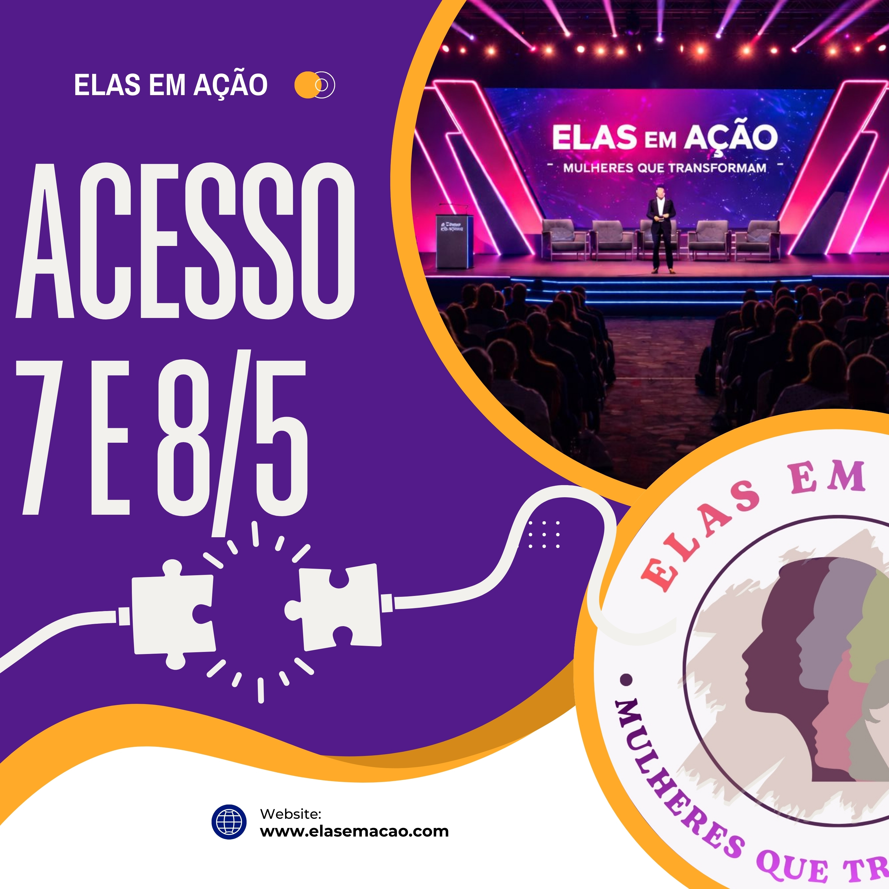 Acesso 02 dias – Evento Elas em Ação