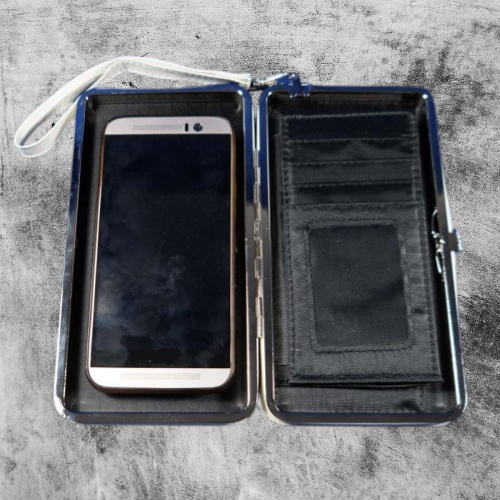 Ladies Customisable Phone Wallet – Beige