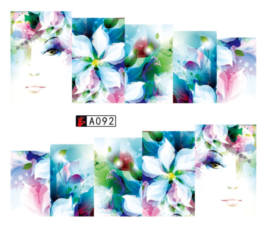 Floral Nail Art Sticker (A090-A97)
